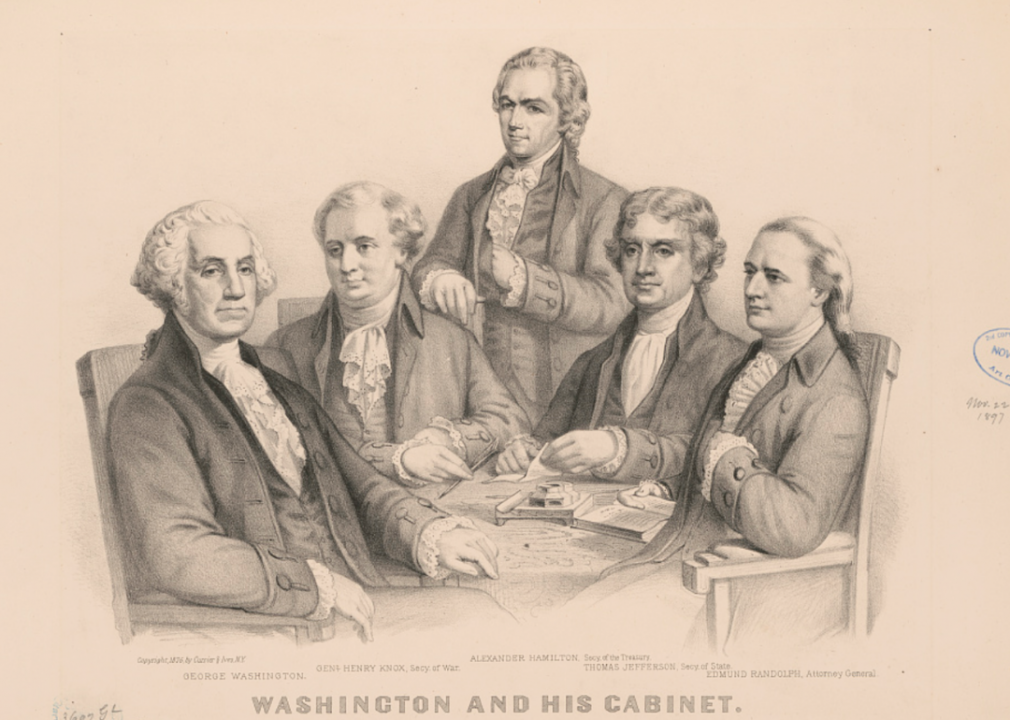 1791: First cabinet meeting